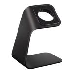 Aluminium Apple Watch Charging Stand - Black , Charging Cable Sold Seperatly, Non-Slip design, Comfortable Viewing Angle, Compatible With All Series - Watch Ultra/10/9/8/7/6/5/4/3/2/1/SE