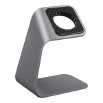Aluminium Apple Watch Charging Stand - Silver , Charging Cable Sold Seperatly, Non-Slip design, Comfortable Viewing Angle, Compatible With All Series - Watch Ultra/10/9/8/7/6/5/4/3/2/1/SE