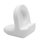 Silicone Apple Watch Charging Stand - White , Charging Cable Sold Seperatly, Non-Slip design, Comfortable Viewing Angle, Compatible With All Series - Watch Ultra/10/9/8/7/6/5/4/3/2/1/SE