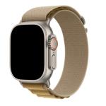 49mm/46mm/45mm/44mm - Brown Nylon Strap for Apple Watch , Compatible with Apple Watch Ultra 1&2, Series 10/9/8/7/6/SE/5/4/3/2/1