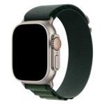 49mm/46mm/45mm/44mm - Dark Green Nylon Strap for Apple Watch , Compatible with Apple Watch Ultra 1&2, Series 10/9/8/7/6/SE/5/4/3/2/1