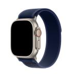 49mm/46mm/45mm/44mm - Midnight Blue Nylon Sport Strap for Apple Watch , Compatible with Apple Watch Ultra 1&2, Series 10/9/8/7/6/SE/5/4/3/2/1