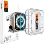 Spigen Apple Watch Ultra 1 & 2 49mm Tempered Glass Screen Protector (2 Packs) - 9H Hardness Durable Glass - Extreme Clarity - Delicate Touch - Precise Fit - Scratch Resistance