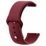 Watchband 22mm Wine Red Silicone Sport Band - Compatible with Huawei Watch GT 3 46mm /Huawei GT Runner 46mm/Huawei Watch GT2 Pro/Huawei Watch GT 2/2e 46mm/Galaxy Watch 3 45mm/Galaxy Watch 46mm/Xiaomi Mi Watch (OEM package) - Watch Not Inclu