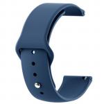 Watchband 22mm Navy Blue Silicone Sport Band - Compatible with Huawei Watch GT 3 46mm /Huawei GT Runner 46mm/Huawei Watch GT2 Pro/Huawei Watch GT 2/2e 46mm/Galaxy Watch 3 45mm/Galaxy Watch 46mm/Xiaomi Mi Watch (OEM package) - Watch Not Incl