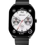 HiFuture FutureFit APEX Smart Watch - Black Stainless Steel Body - 2.04" AMOLED Display - Up to 7 Days Battery Life - IP68 Water Resistance - Bluetooth Calling - Health Monitoring