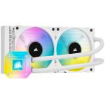 Corsair iCUE H100i ELITE CAPELLIX White 240mm AiO Water Cooling with aRGB Fans, Support Intel 1200 / 1150 / 1151 / 1155 / 1156 / 1366 / 2011 / 2066, AMD AM5 / AM4 / AM3 / AM2 / sTRX4 / sTR4