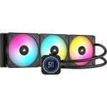 Corsair iCUE H170i Elite LCD XT Water Cooling CPU Cooler 420mm Radiator, For Intel 1851, 1700, 1200, 115X , 2011, 2066.  AMD AM5, AM4