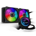 Gigabyte Aorus LIQUID COOLER 280 with 60x60mm circular full color LCD Display ,RGB Fusion 2.0, Dual 140mm ARGB Fans CPU Socket Support: Intel 2066, 2011-3,1366,1200, 115x  ,AMD TR4, AM4