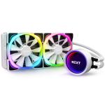 NZXT Kraken X53 RGB White 240mm AiO Water Cooling Kit 2x 120mm RGB Fans, Infinity Mirror, Rotatable Cap, Support Intel LGA 1700 / 1200 / 1151 / 1150 / 1155 / 1156 / 1366 / 2011 / 2011-3, AMD AM5 / AM4 / TR4 (bracket provided by AMD CPU pack