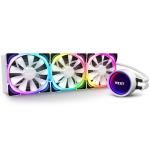 NZXT Kraken X73 RGB White 360mm AiO Water Cooling Kit 3x 120mm RGB Fans, Infinity Mirror, Rotatable Cap, Support Intel LGA 1700 / 1200 / 1151 / 1150 / 1155 / 1156 / 1366 / 2011-3, AMD AM5 / AM4 / TR4 (bracket provided by AMD CPU package)