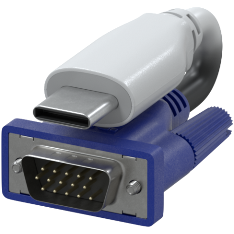 VGA to USB-C Cables