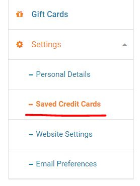 update your credit card details