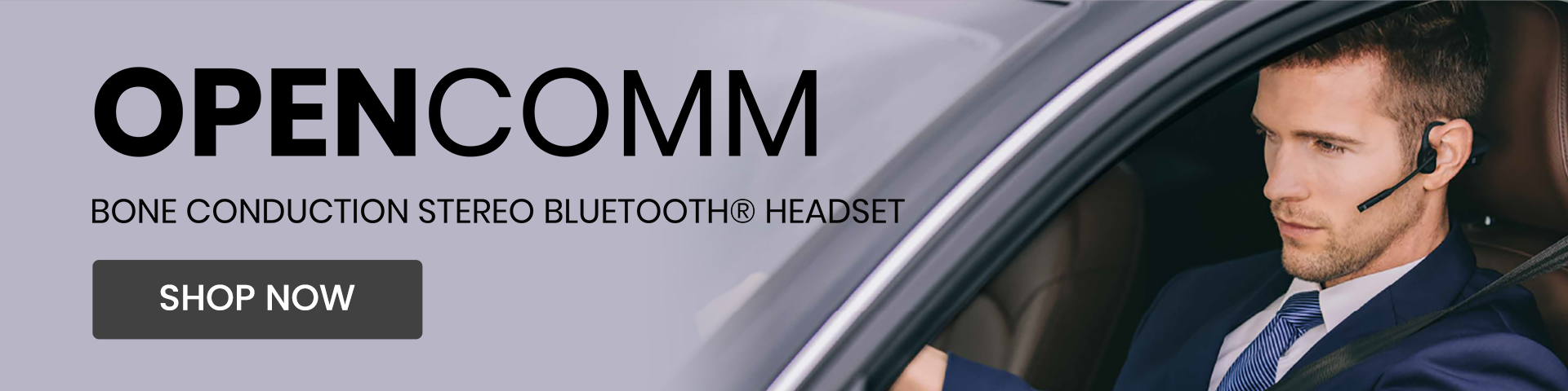 Shokz OpenComm Bone Conduction Stereo Bluetooth Headset