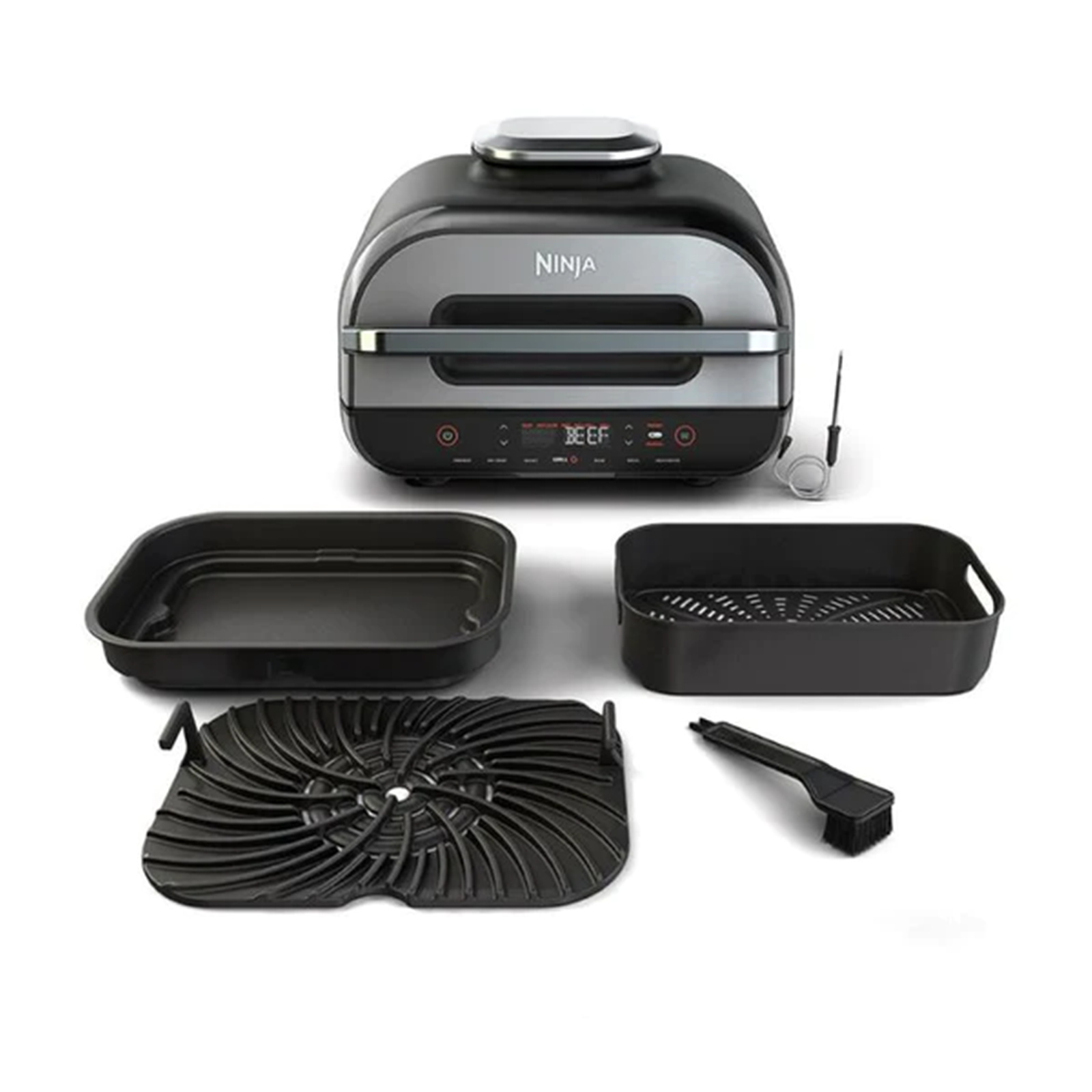 Buy the Ninja Foodi AG551 Smart XL Grill & Air Fryer Sears, Sizzles and  Air ( AG551ANZ ) online 