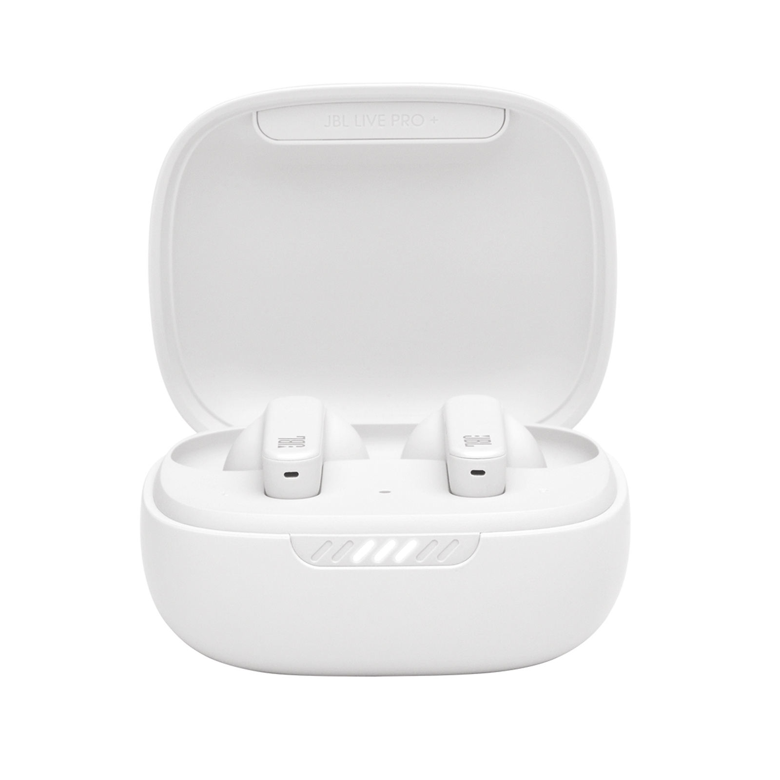True Wireless In-ear Noise Cancelling Bluetooth Headphones with 28-hour battery JBL LIVE PRO+ TWS wireless charging Fast Pair in white