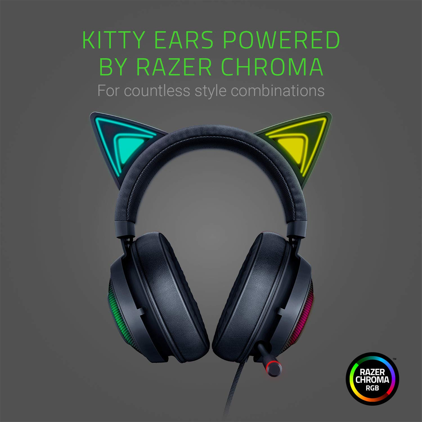 Buy the Razer Kraken Kitty RGB USB Gaming Headset - Black (  RZ04-02980100-R3M1 ) online - PBTech.com