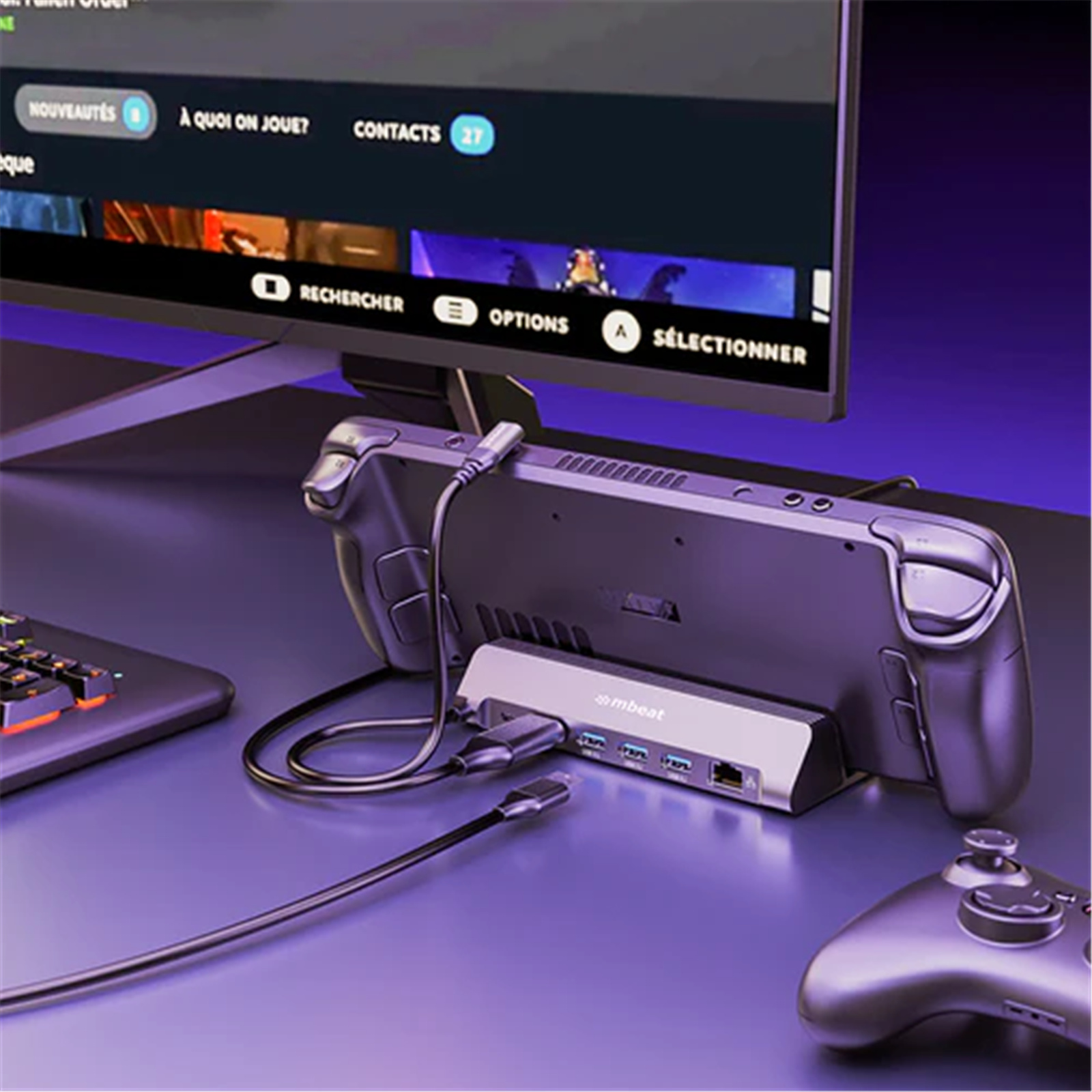 Mbeat USB-C Gaming Dock For Steam Deck & Asus Rog Ally