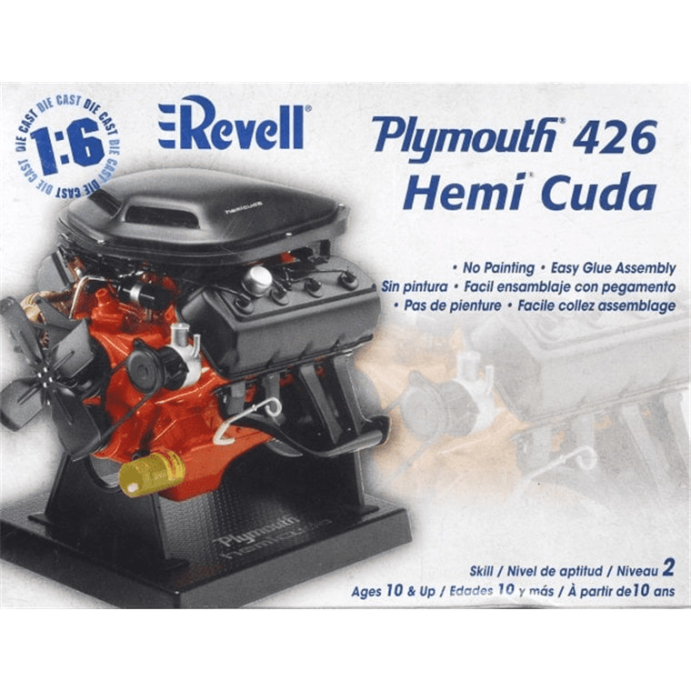 Buy the Revell - 1/6 - Plymouth 426 Hemi Cuda Engine ( Revell