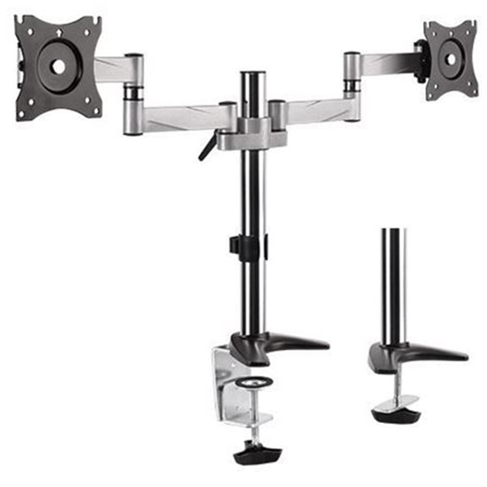 Buy the Brateck LDT11-C024 13''-27'' Dual monitor desk mount. Max