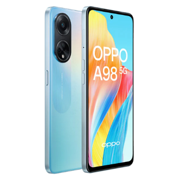 Oppo A98 5G Smartphone, 8GB+256GB, Snapdragon 695, 6.72” FHD+ 120Hz  Silky Smooth Large Screen, 64MP Dual Rear Camera, 5000mAh Battery with  67W SuperVooc Charge, ColorOS 13.1