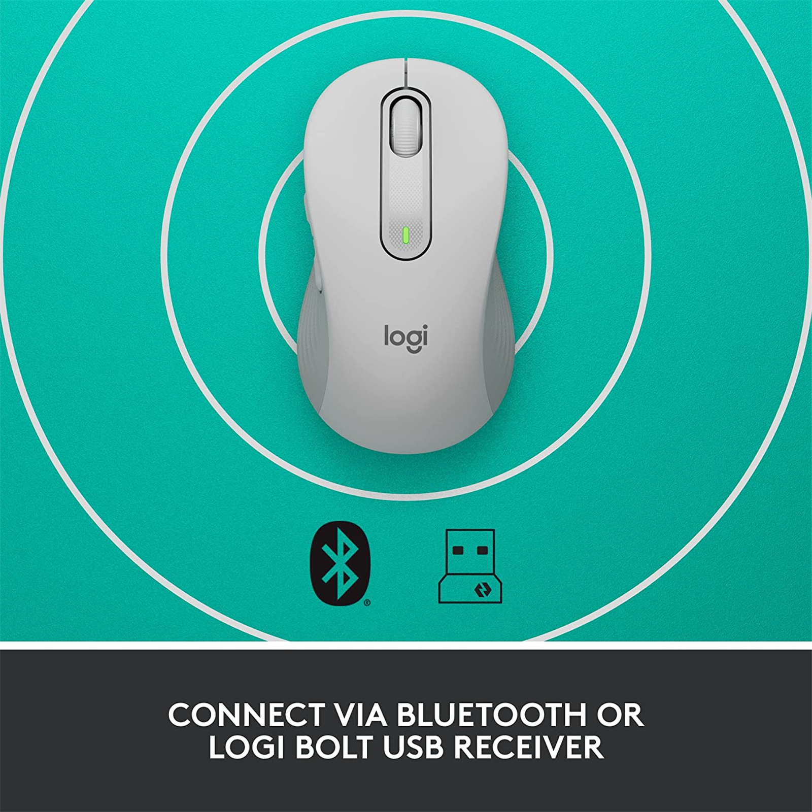 Buy the Logitech Signature M650 Wireless Mouse - Off White Medium 910-006264 ) online PBTech.com