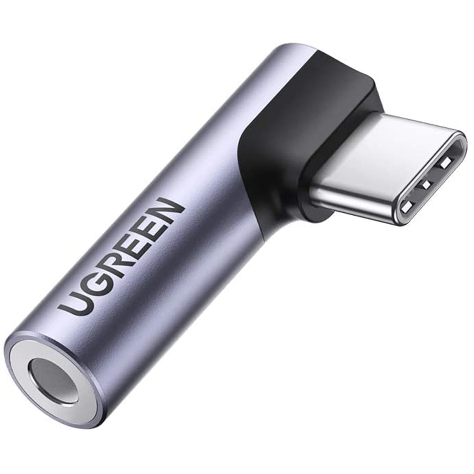 lektier føle historie Buy the UGREEN Aluminum Right Angle USB-C Male To 3.5mm Female Aux Audio  Jack... ( UG-80384 ) online - PBTech.com