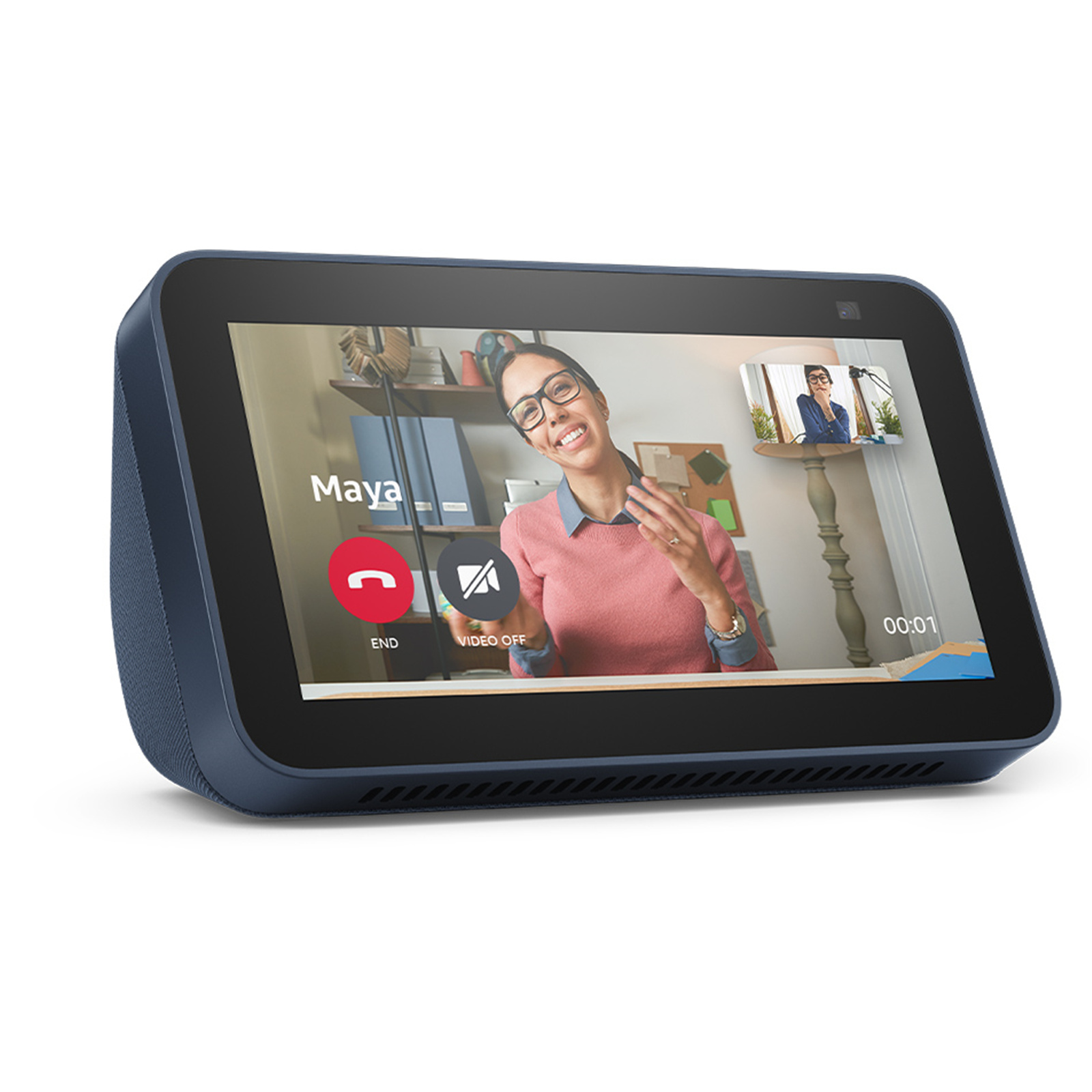 Buy the  Echo Show 5 (2nd Gen) Smart Display with Alexa - Deep Sea  Blue  ( B08KJNH6P1 ) online 