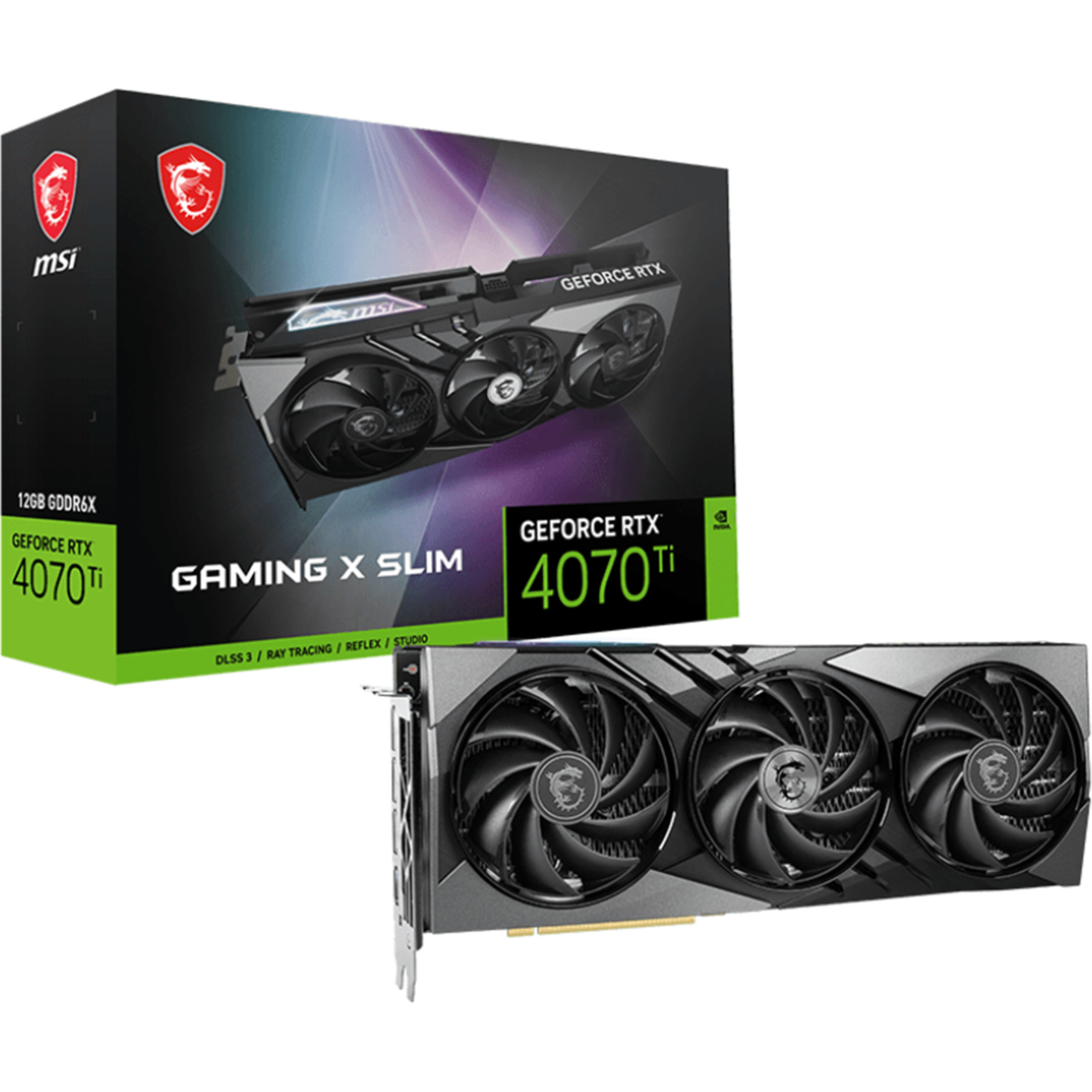 Buy the MSI NVIDIA GeForce RTX 4070 Ti GAMING X SLIM 12GB GDDR6X Graphics  Card ( GeForce RTX 4070 Ti GAMING X SLIM 12G ) online 