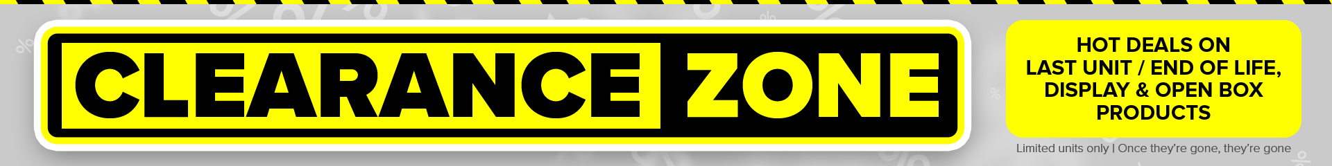 On this page you can browse and shop amazing deals on Last Unit / End of Life, Display and Open Box products. Limited units only, once they're gone, they're gone!