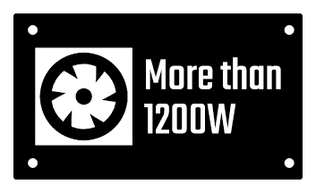 More than 1200W