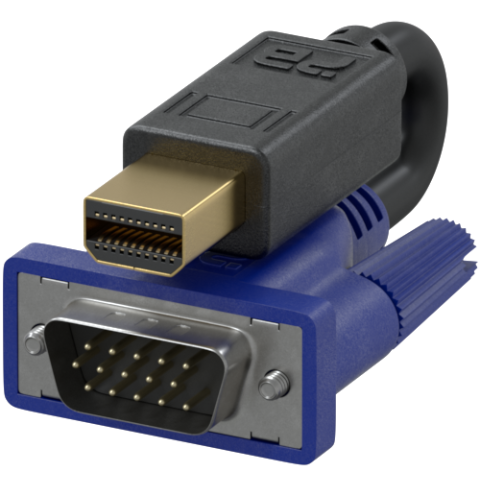 Mini DisplayPort to VGA Cables