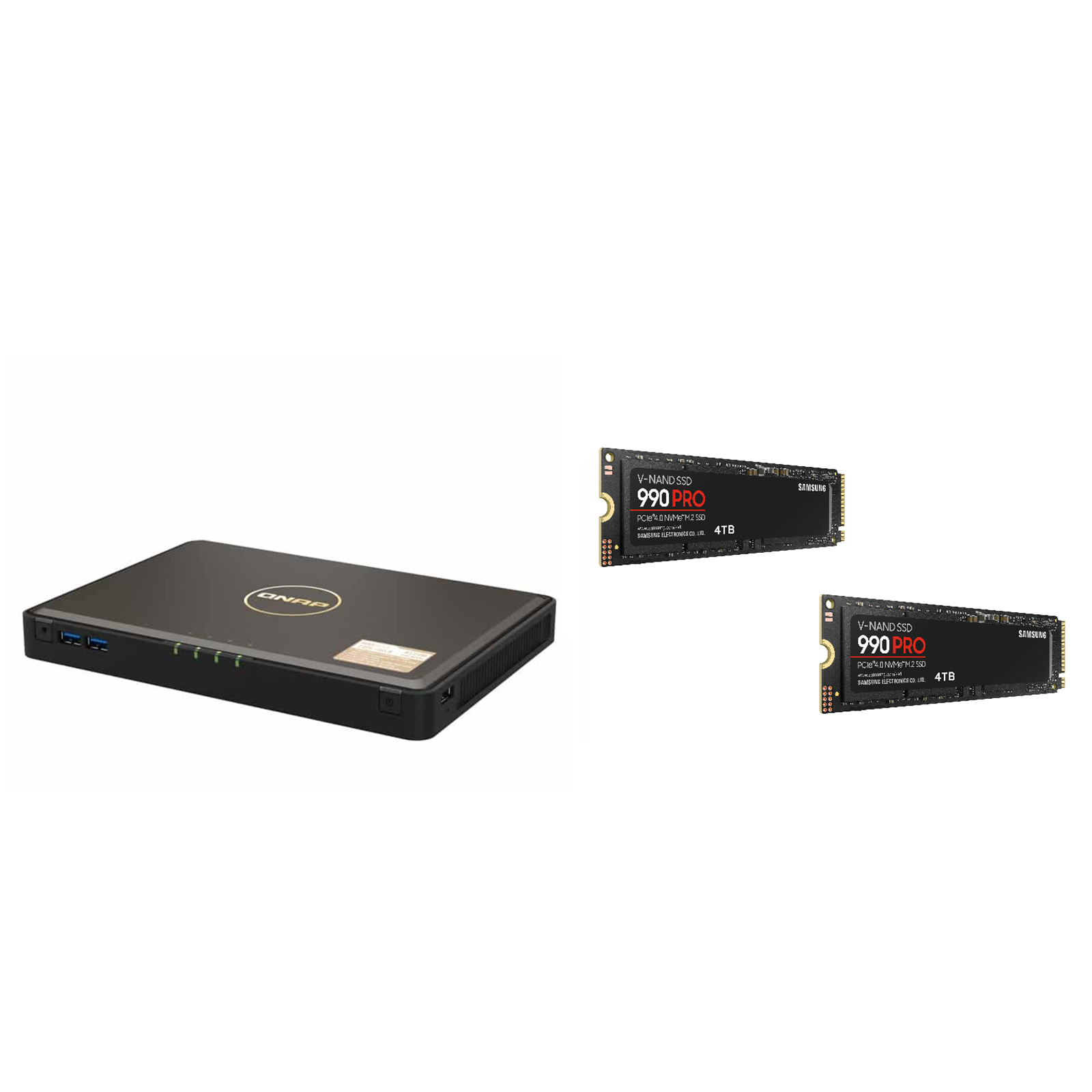 Buy the QNAP TBS-464 4-Bay 8GB Flash NAS with 2x 4TB NVME