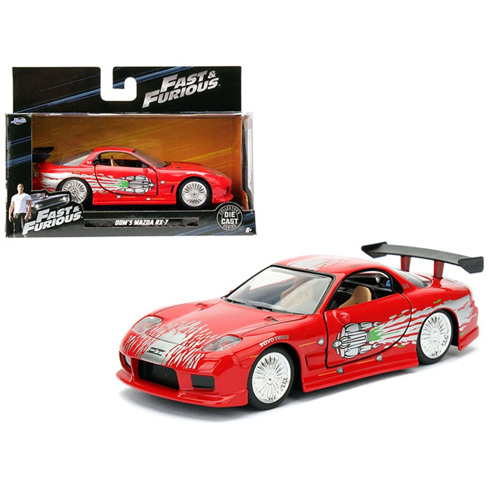 Buy the Jada - 1/24 - FF - Doms Mazda RX7 ( Jada JA98338 ) online