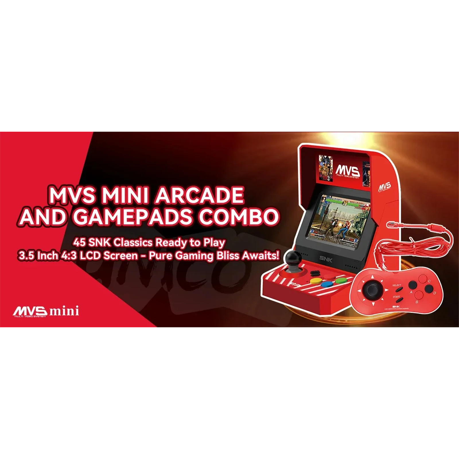 Buy the Unico MVS Mini Arcade Game Console & 2x Controller