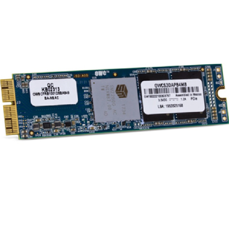 bekvemmelighed Forbindelse slot Buy the OWC Aura Pro X2 480GB NVMe Internal SSD for Mac Upgrade (Blade  Only)... ( OWCS3DAPT4MB05 ) online - PBTech.com/pacific