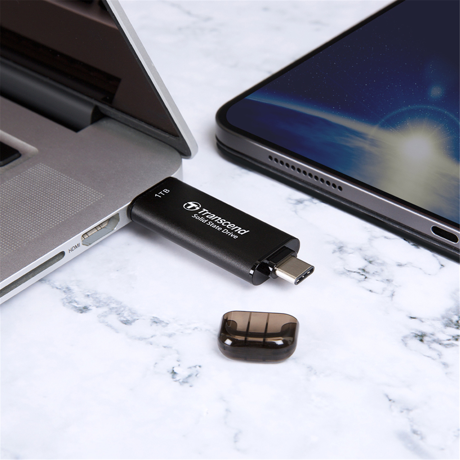 Buy the Transcend ESD310C 512GB Portable External SSD USB-C - USB