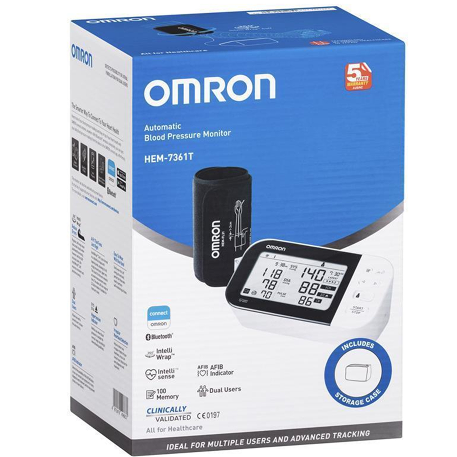 Buy the Omron HEM7361T Bluetooth Upper Arm Blood Pressure Monitor