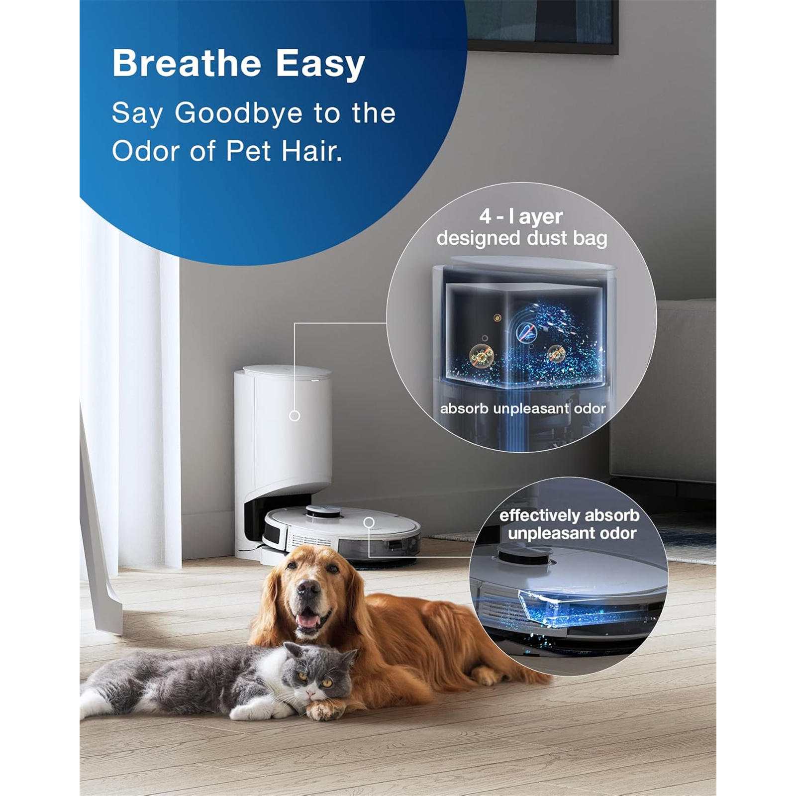 Buy the EcoVacs Deebot N10 Plus Smart Floor Vacuum & Mopping