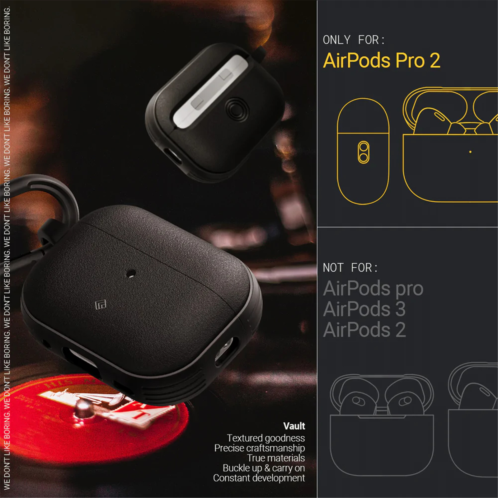 Airpods Case - Vegan Leather – AirTag Vault