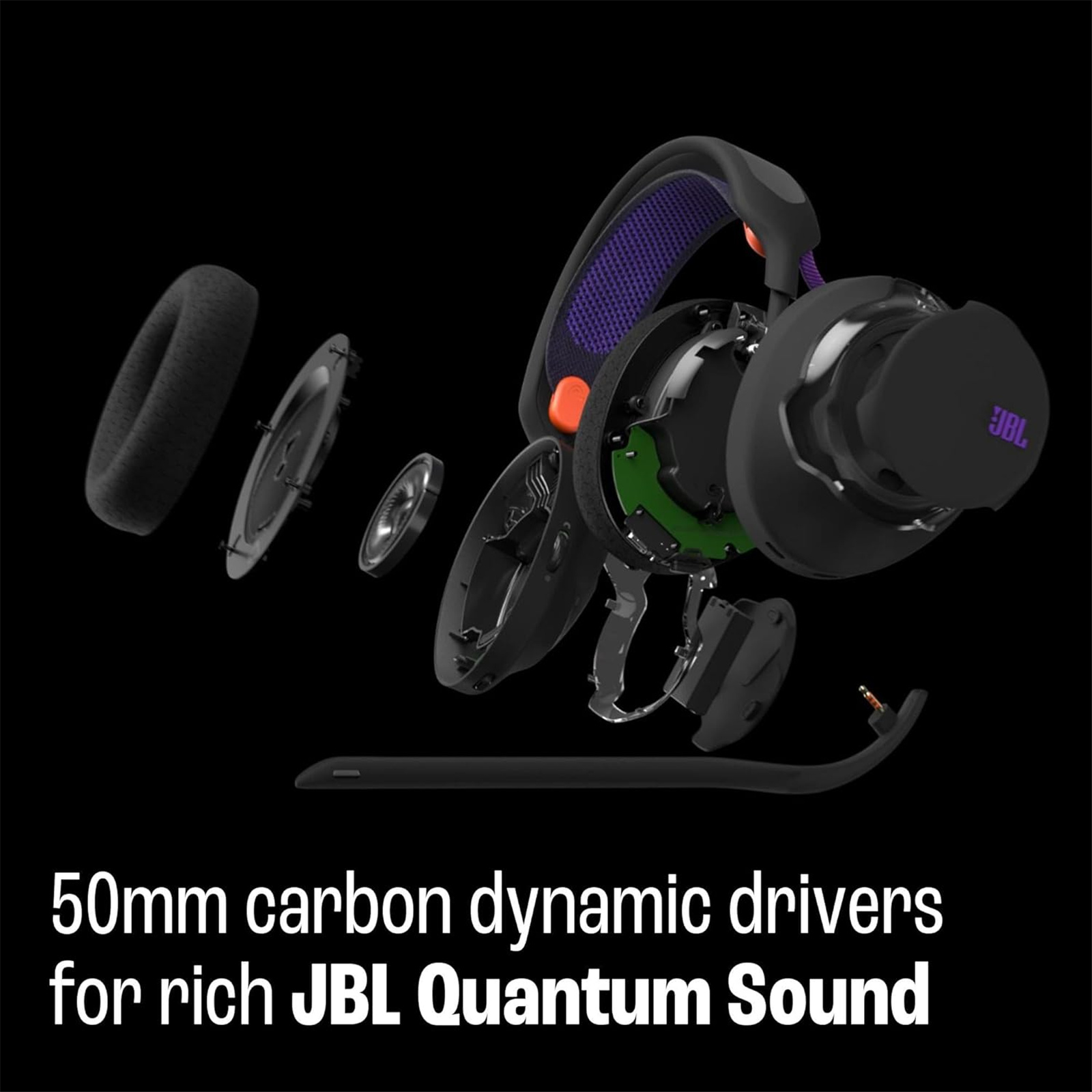 Buy the JBL QUANTUM 650 Wireless Gaming Headset - Black 50mm