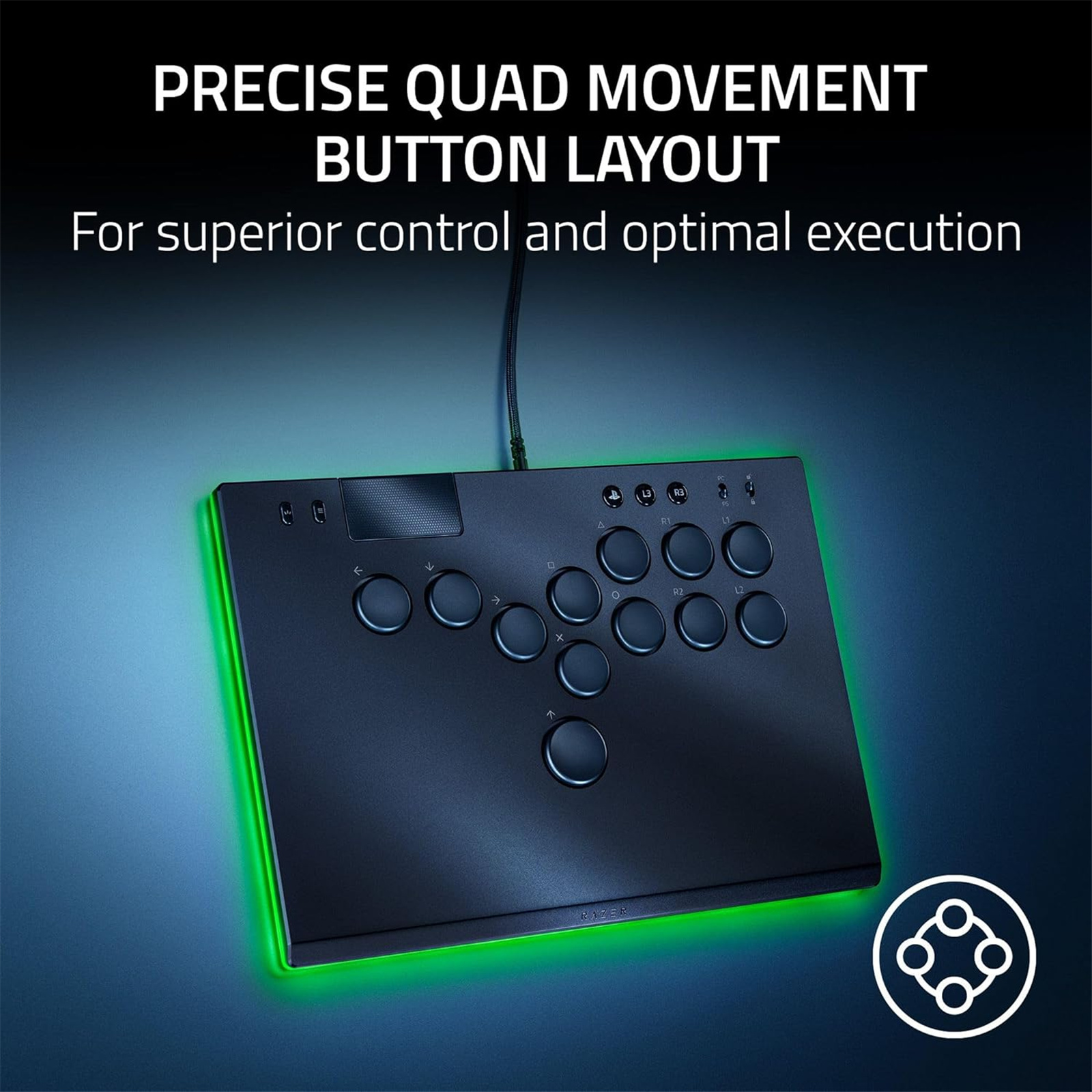 Buy the Razer Kitsune All-Button Optical Switches Arcade Controller For  PS5 ( RZ06-05020100-R3A1 ) online 