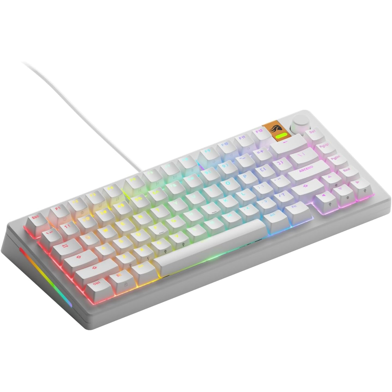 Buy the Glorious GMMK 3 HE 75% Prebuilt Keyboard - White ( GLO-KB