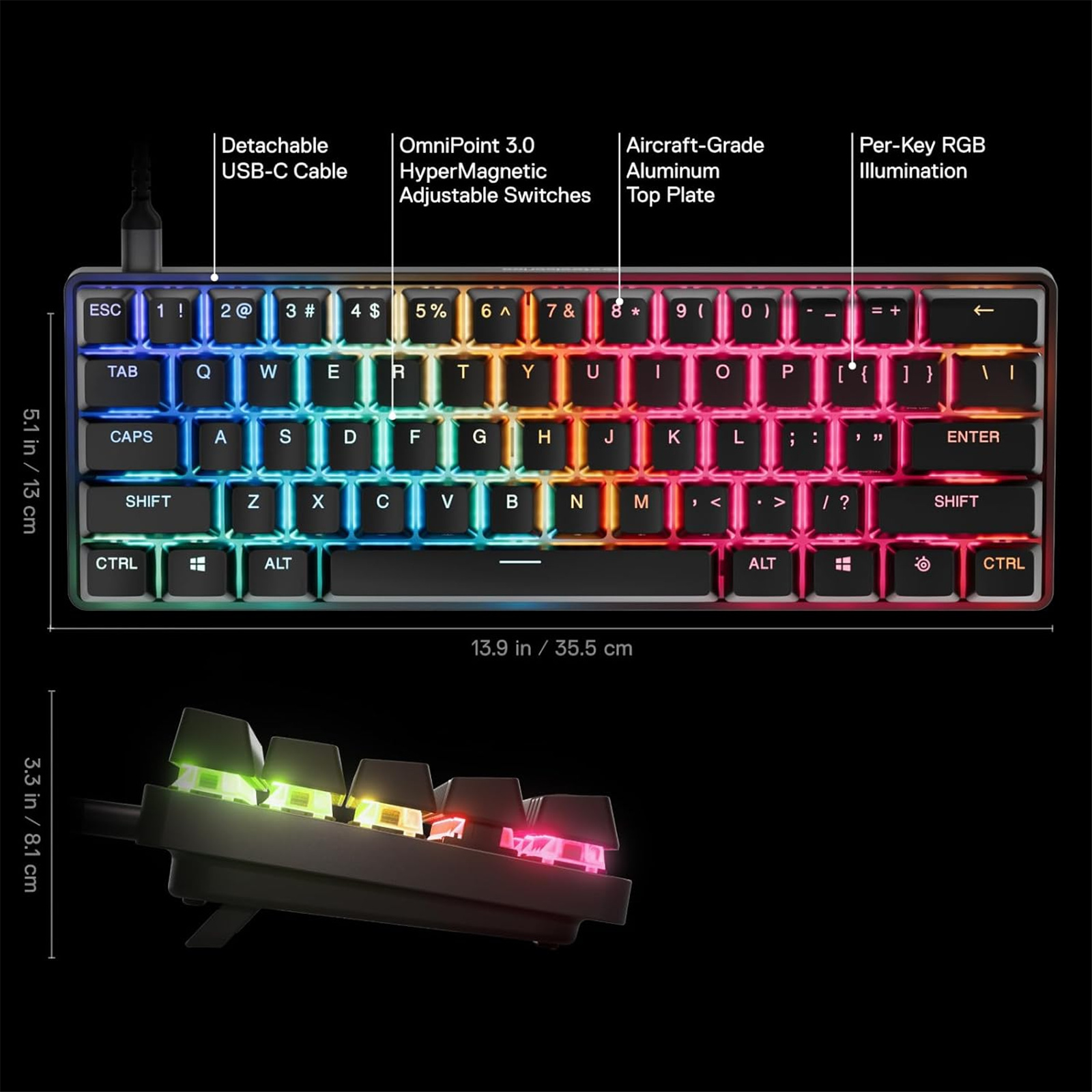 Buy the Steelseries Apex Pro Mini Gen 3 HyperMagnetic Gaming