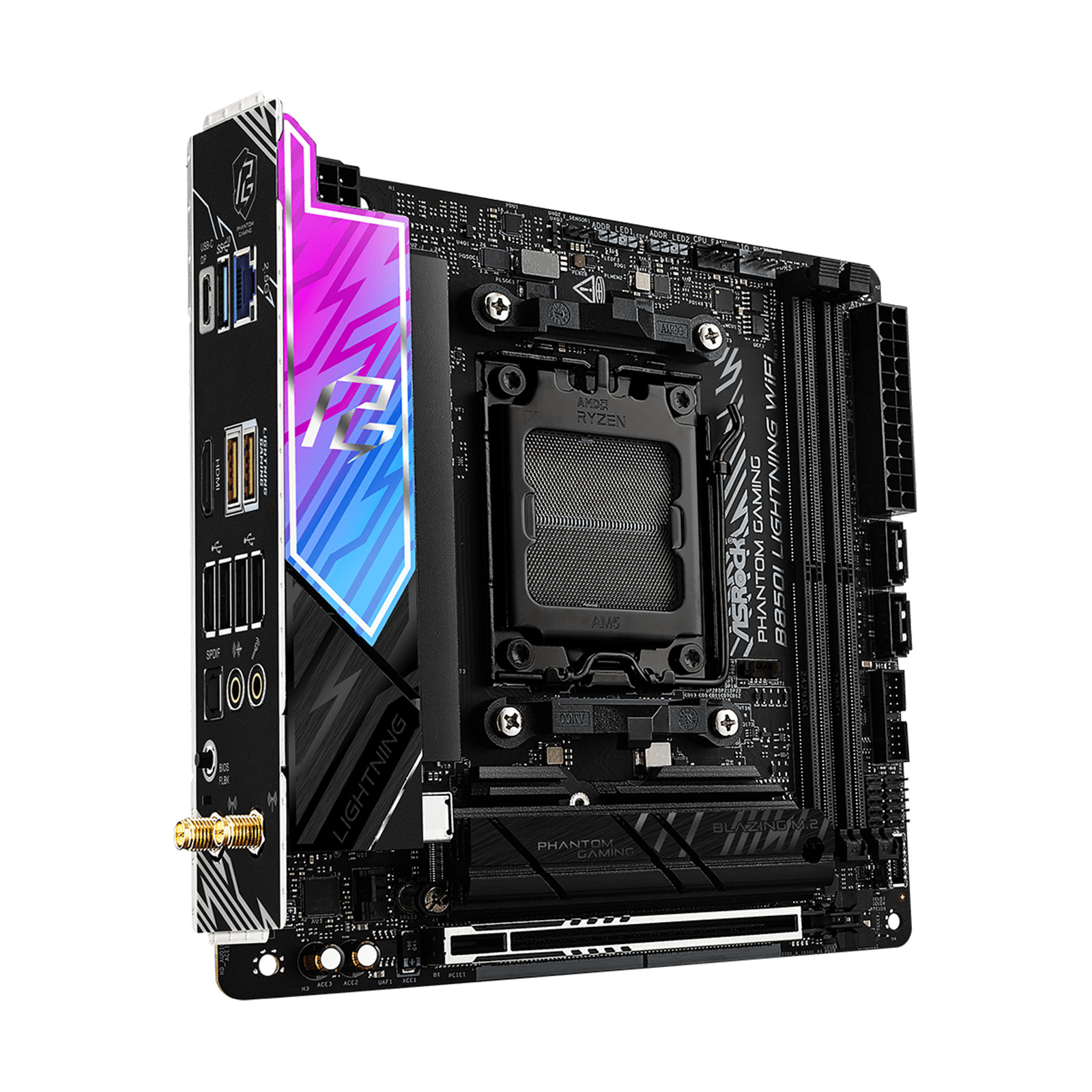 Buy the ASRock Phantom Gaming B850I PG Lightning WIFI ITX