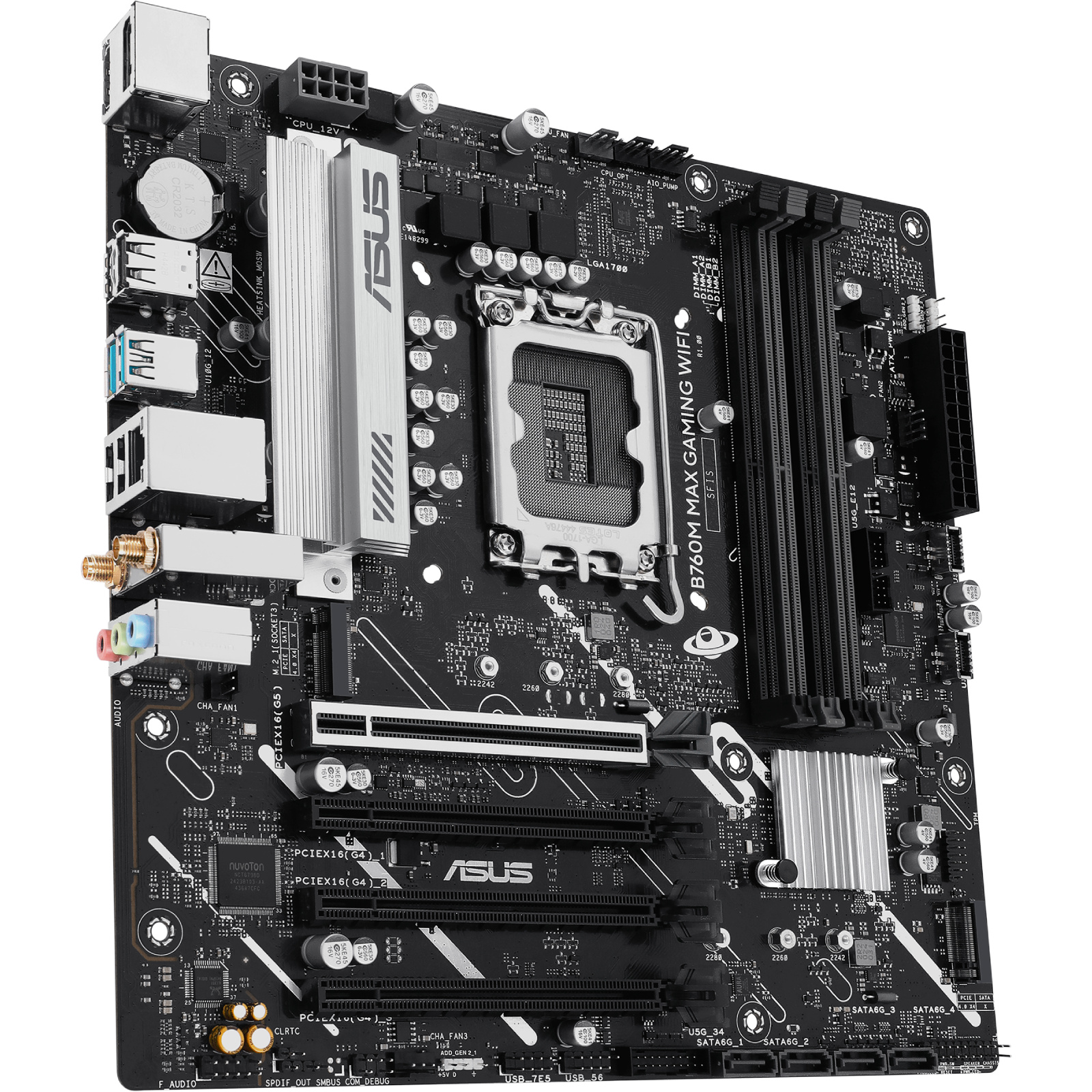 Scheda Madre ASUS TUF GAMING B760M-PLUS WIFI II | Micro ATX Socket 1700 Per Intel 12ª-14ª Gen | DDR5, Wi-Fi Integrato