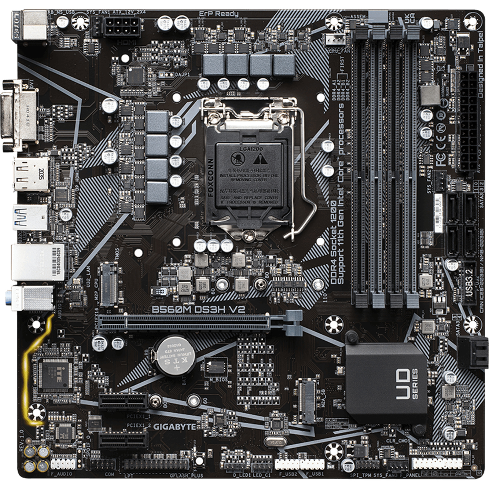 Buy the Gigabyte B560M DS3H V2 mATX Motherboard For Intel 10th/11th Gen  CPUs... ( ) online - PBTech.com/pacific