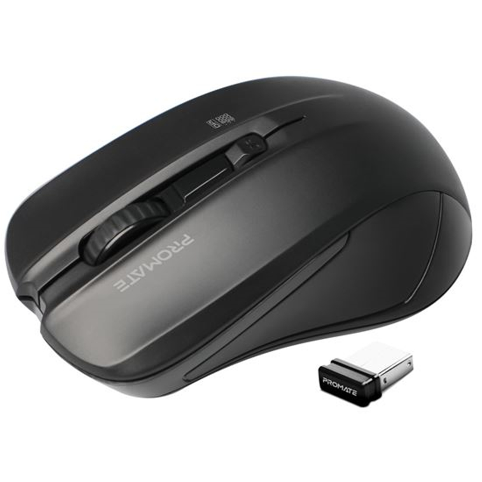 Buy the Promate CONTOUR.BLK Ergonomic Wireless Mouse - Black