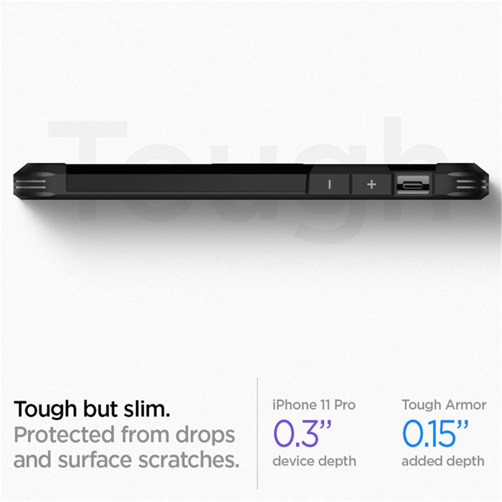 Buy the Spigen iPhone 11 (6.1) Tough Armor Case Black, DROP-TESTED  MILITARY ( 076CS27190 ) online 