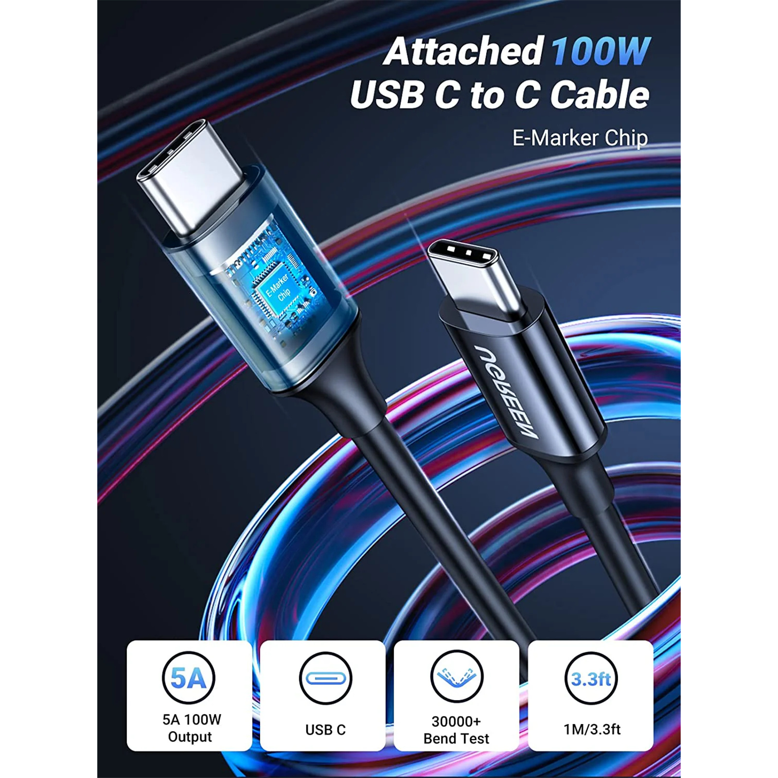 UGREEN Caricatore Auto130W USB, Caricabatterie Auto GaN PD3.1 QC 4.0 PPS con 4 Porte, Compatibile con MacBook, iPhone 17 Pro Max Air/16/15/14, Samsung Galaxy S25/24, iPad Pro, Air Mini